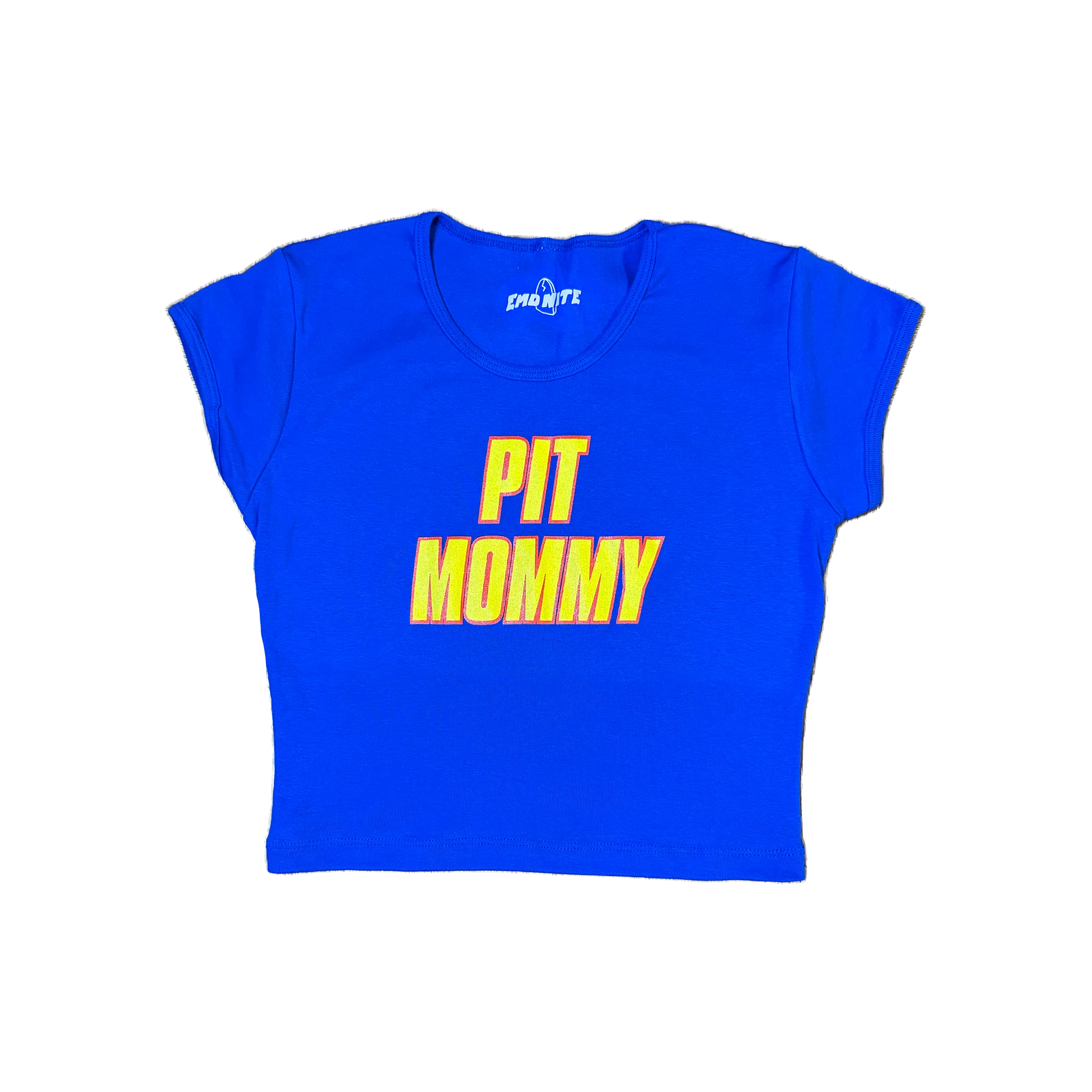 Pit Mommy Warped Baby Tee - Royal