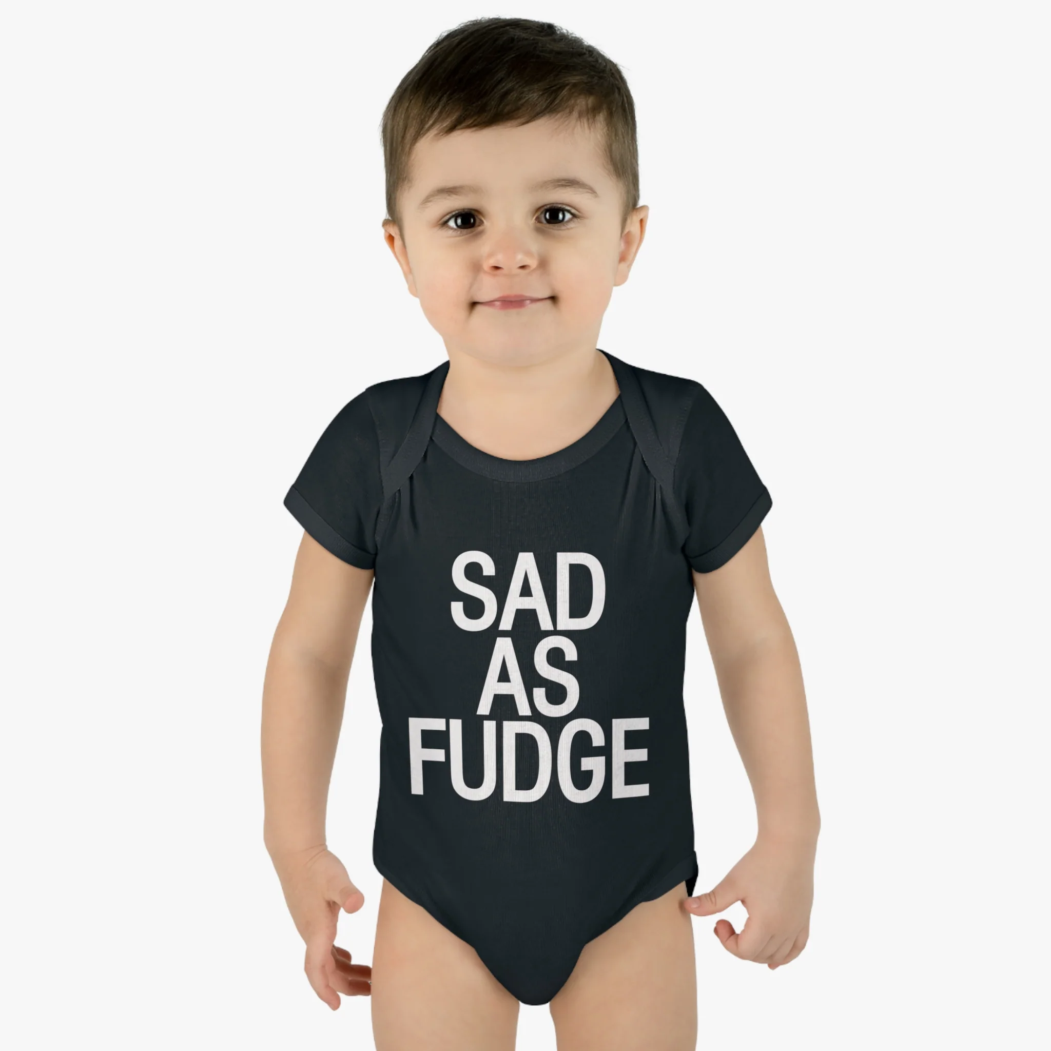 SAD AS FUDGE Baby Onesie - Image 3